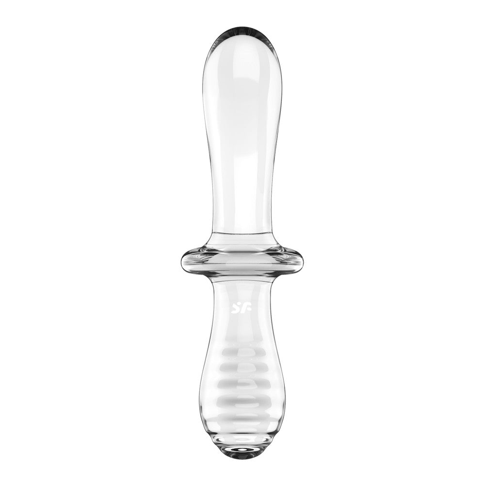Double Crystal Transparent Dildo ? Premium Dual-Ended Glass Pleasure Toy