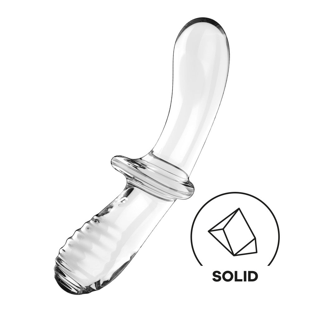 Double Crystal Transparent Dildo ? Premium Dual-Ended Glass Pleasure Toy