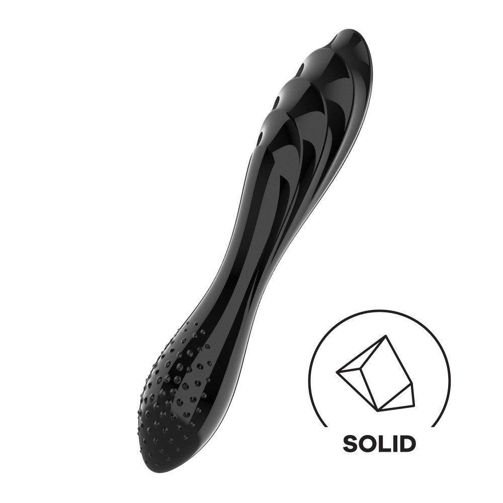 Dazzling Crystal Black Dildo | Elegant Glass Toy for Intense Pleasure | 1 PC