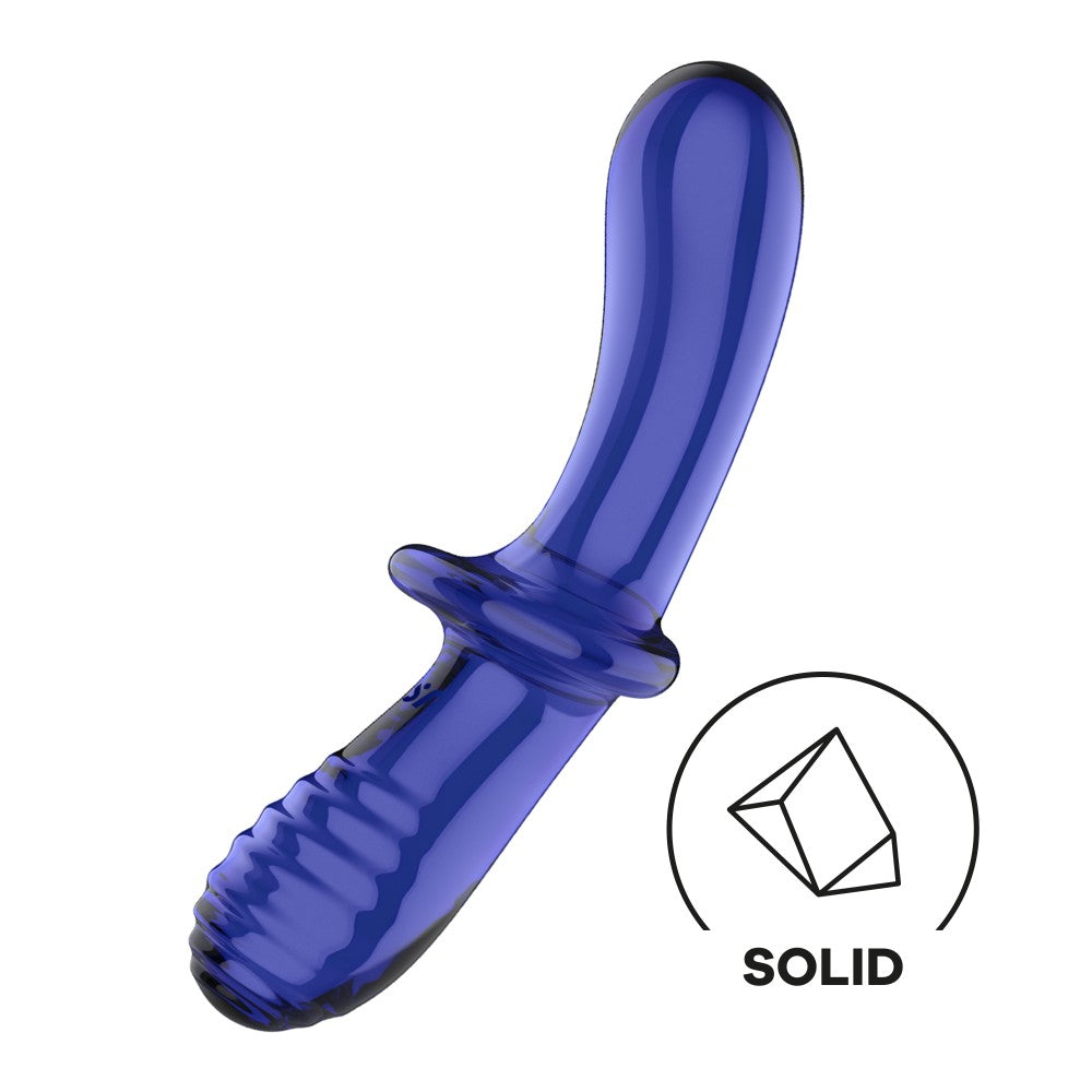 Double Crystal Light Blue Dildo - Premium Quality, Realistic Design, Versatile & Pleasure-Enhancing Toy