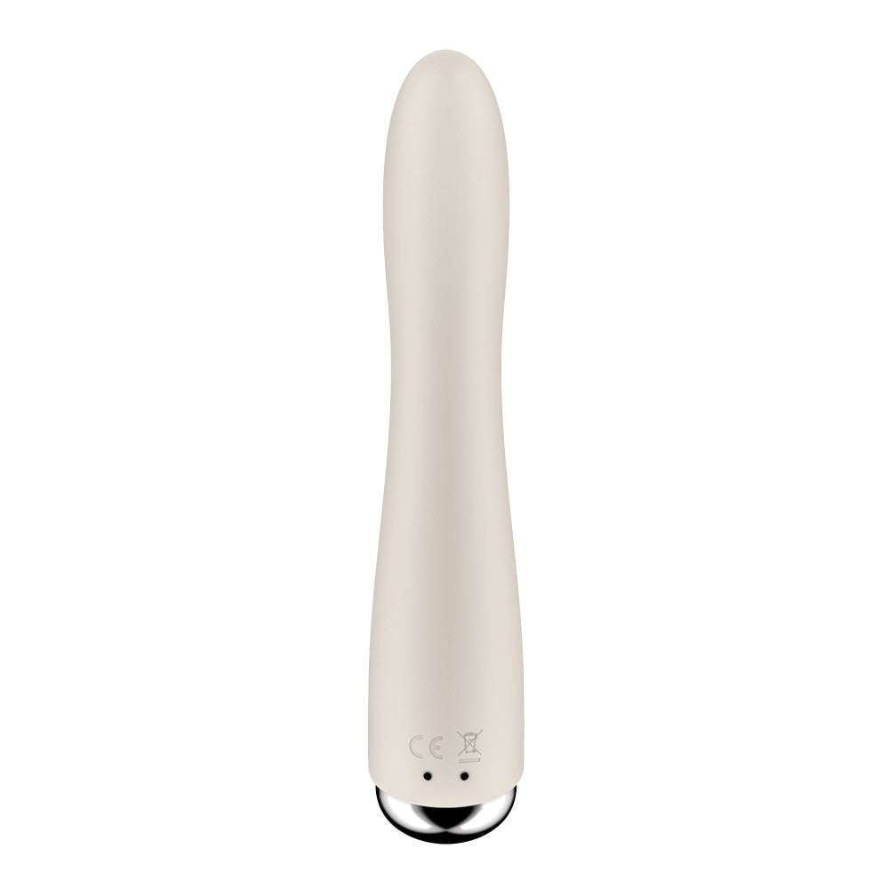 Powerful Spinning Vibe 1 Beige Vibrator - Ultimate Pleasure & Stimulating Design