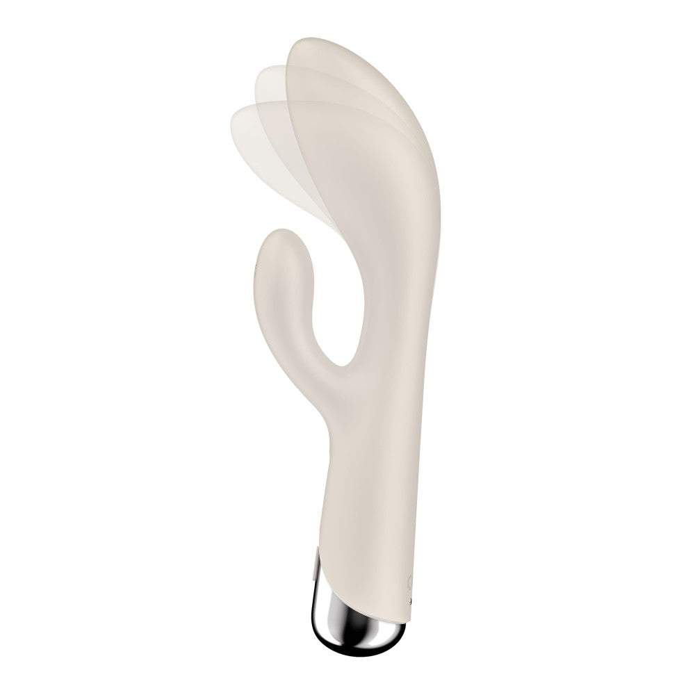 Spinning Rabbit Vibrator - Beige | Powerful Dual Action Pleasure Toy for Ultimate Satisfaction