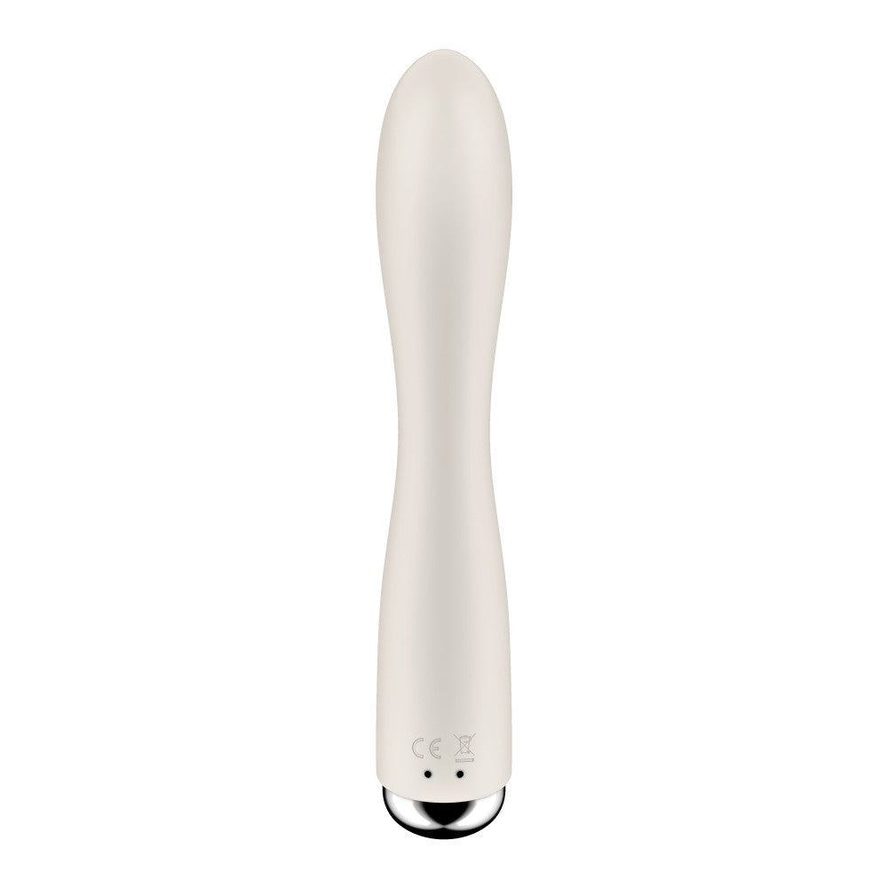 Spinning Rabbit Vibrator - Beige | Powerful Dual Action Pleasure Toy for Ultimate Satisfaction