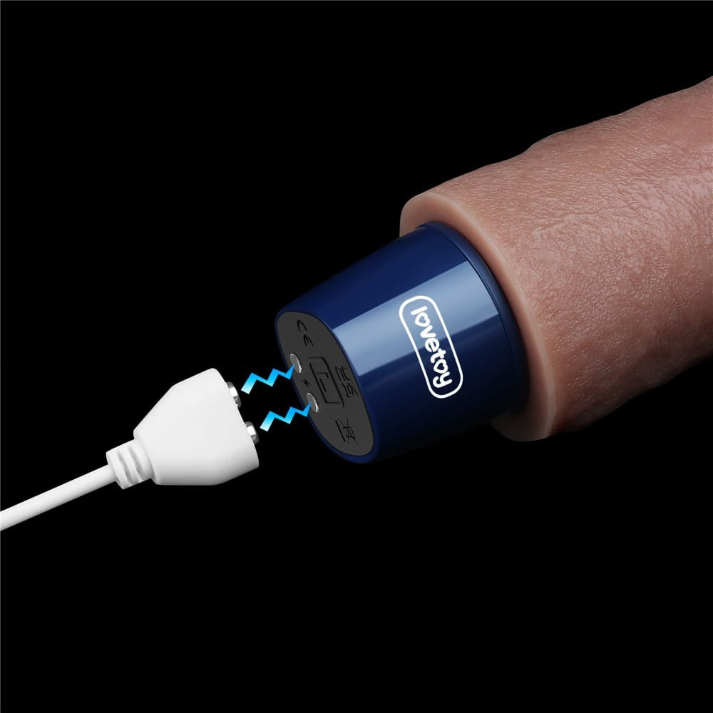 9 Real Softee Rechargeable Silicone Vibrating Dildo - Powerful Pleasure Toy for Ultimate Satisfaction