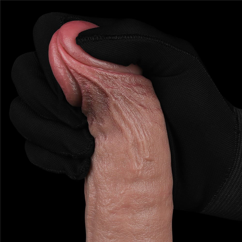 9.5 Real Softee Silicone Vibrating Dildo - Rechargeable Adult Pleasure Toy