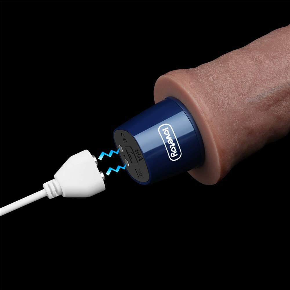 9.5 Real Softee Silicone Vibrating Dildo - Rechargeable Adult Pleasure Toy
