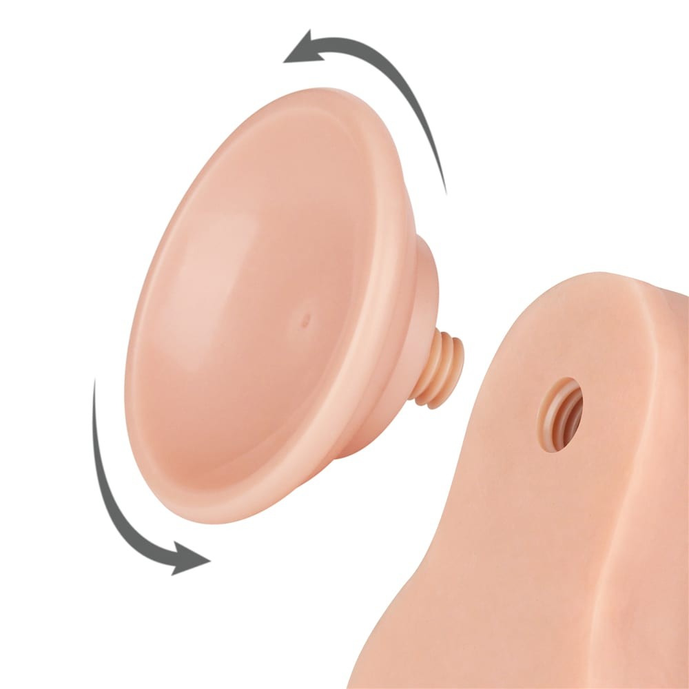 8.5'' Dual Layer Sliding Skin Dong - Realistic Flesh II Dildo for Enhanced Pleasure