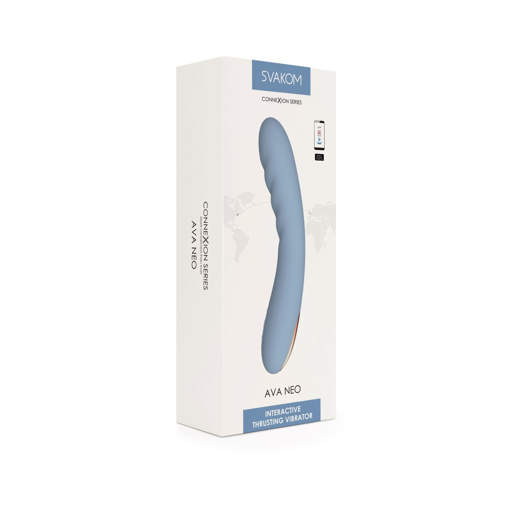 High-Intensity Ava Neo Cornflower Blue Vibrator for Ultimate Pleasure | Luxurious Design & Powerful Performance