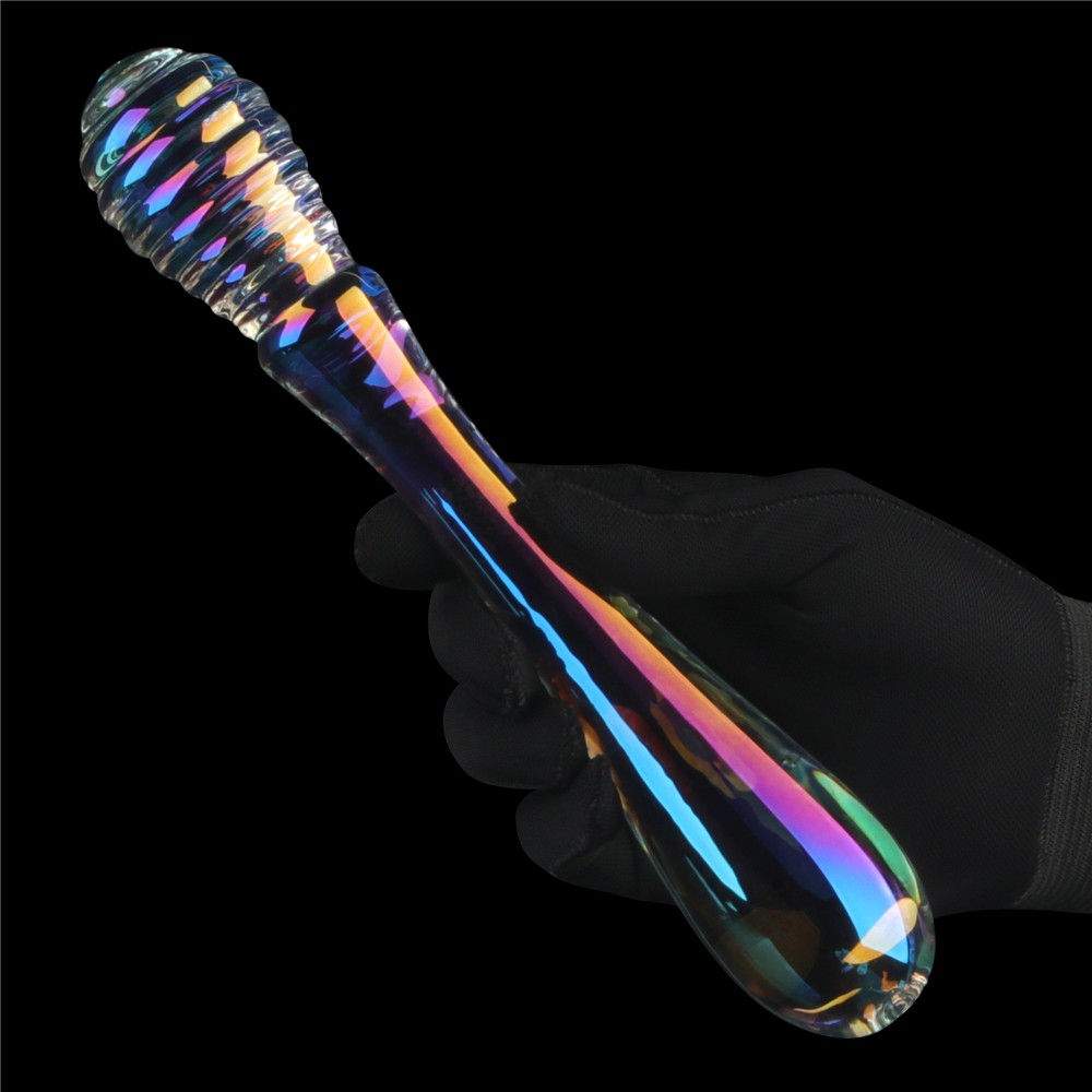 Twilight Gleam Glass Dildo - Ultimate Twin Pleasures for Sensational Stimulation