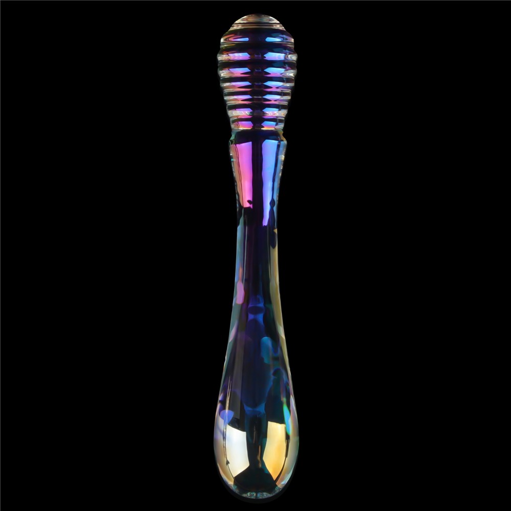 Twilight Gleam Glass Dildo - Ultimate Twin Pleasures for Sensational Stimulation
