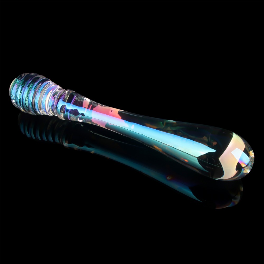 Twilight Gleam Glass Dildo - Ultimate Twin Pleasures for Sensational Stimulation
