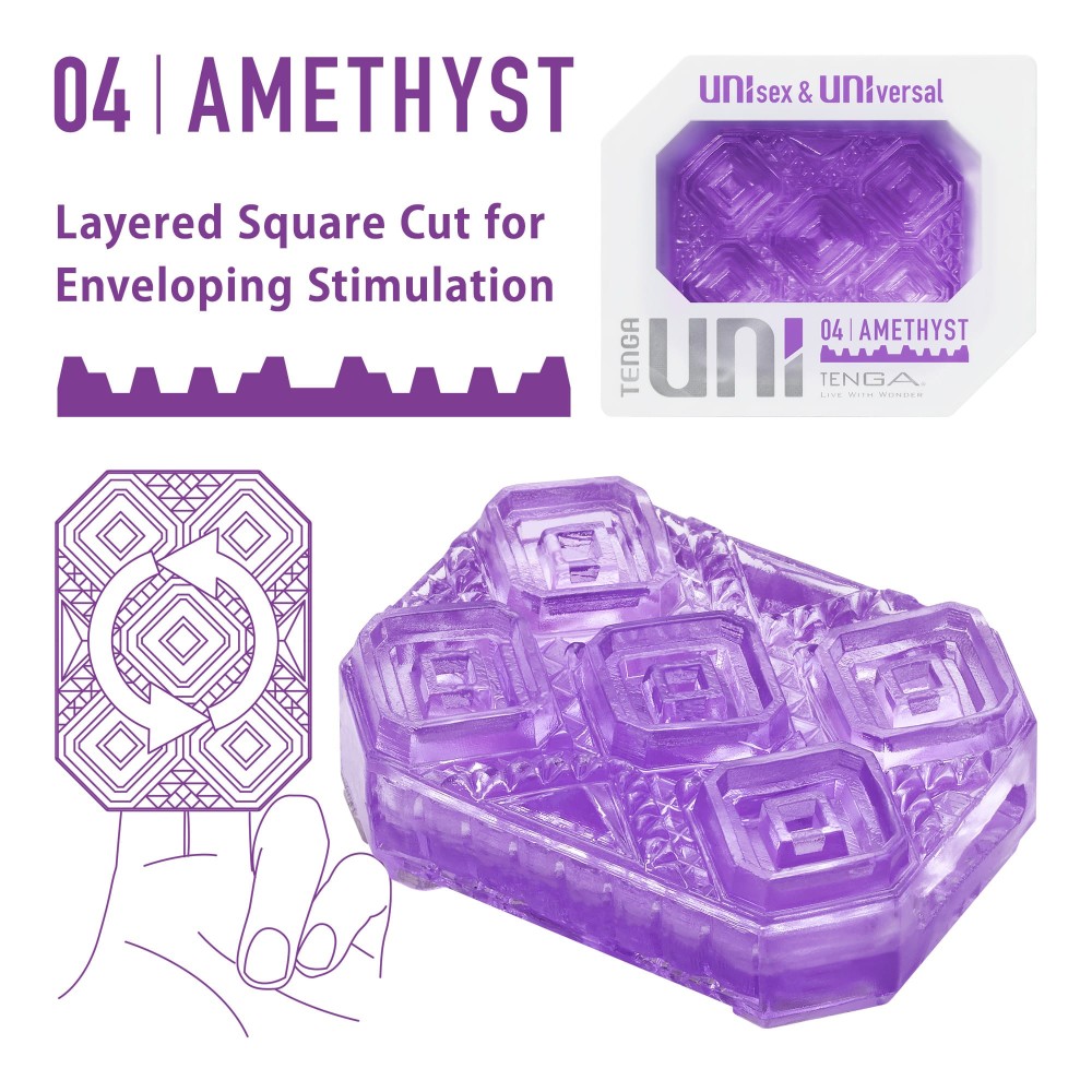 TENGA UNI AMETHYST Masturbatoare masculine