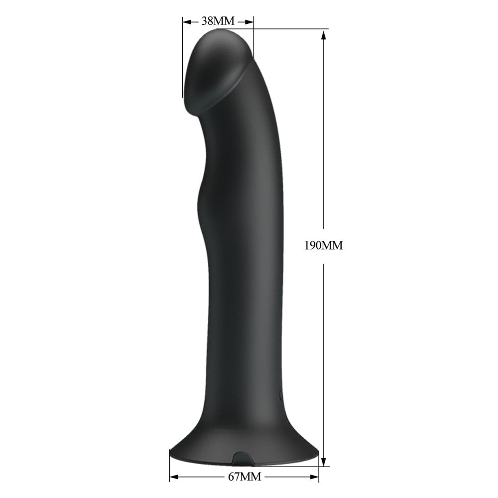Pretty Love Murray Black Dildo - Realistic Vibration, Body-Safe Silicone, Perfect for Pleasure