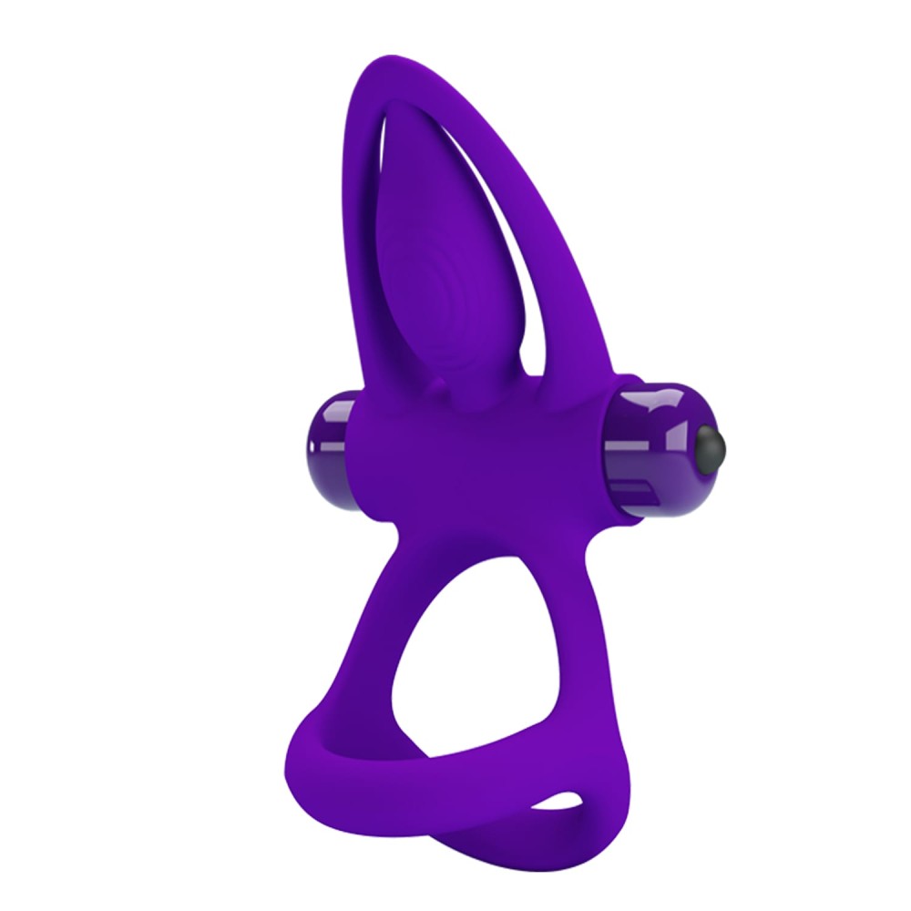 Pretty Love Vibration Cockring - Purple Penis Ring for Enhanced Stimulation