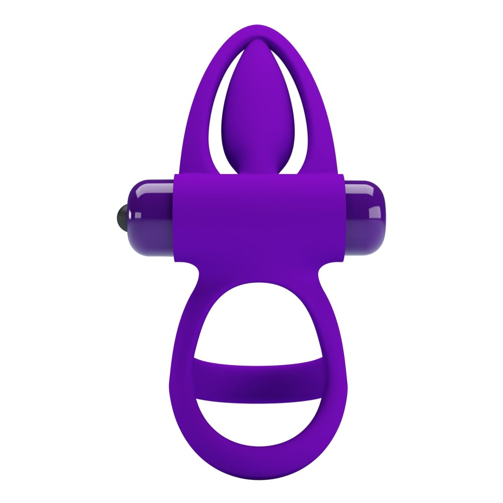 Pretty Love Vibration Cockring - Purple Penis Ring for Enhanced Stimulation