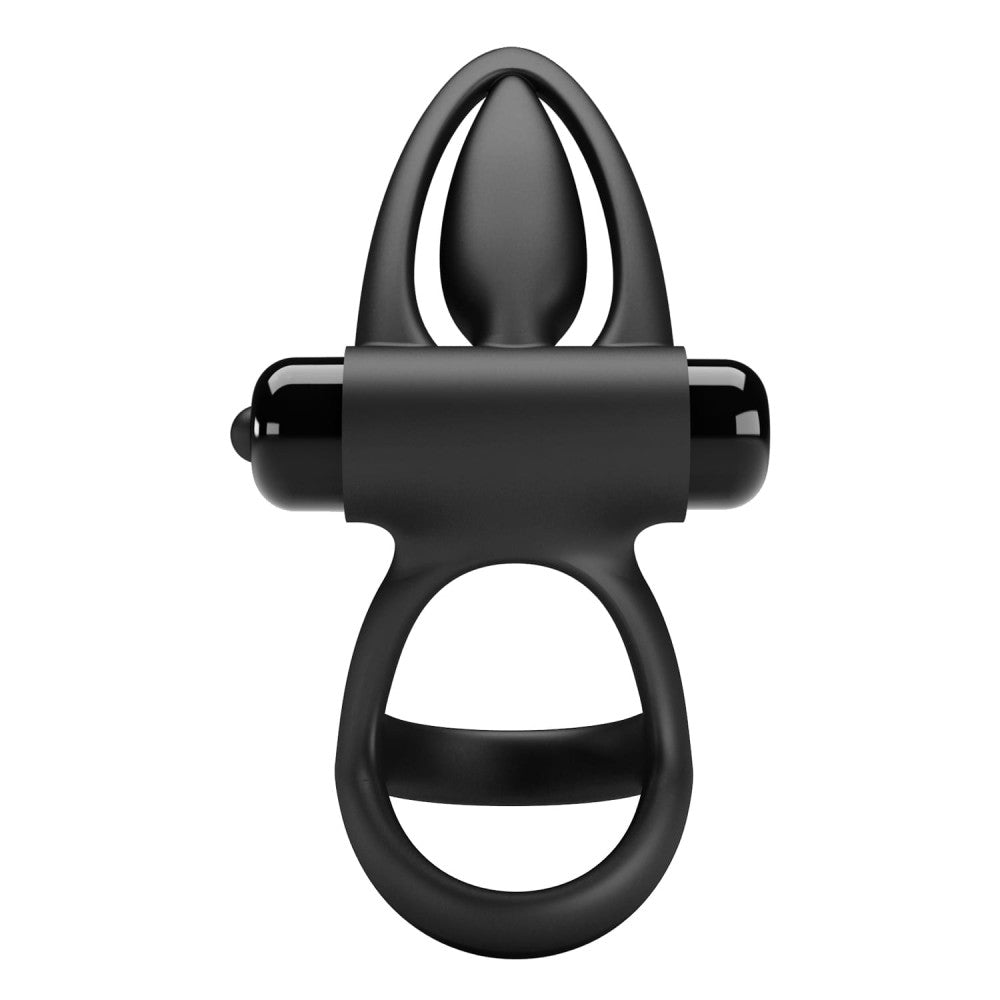 Pretty Love Vibration Cockring - Black Penis Ring for Enhanced Stimulation & Pleasure