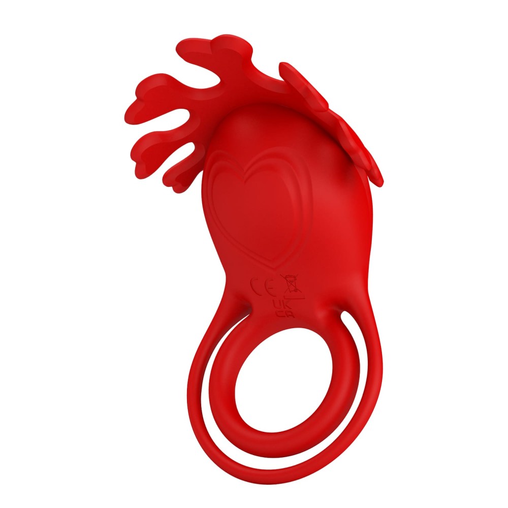 Vibrant Red Penis Ring by Pretty Love - Enhanced Pleasure & Stamina Support