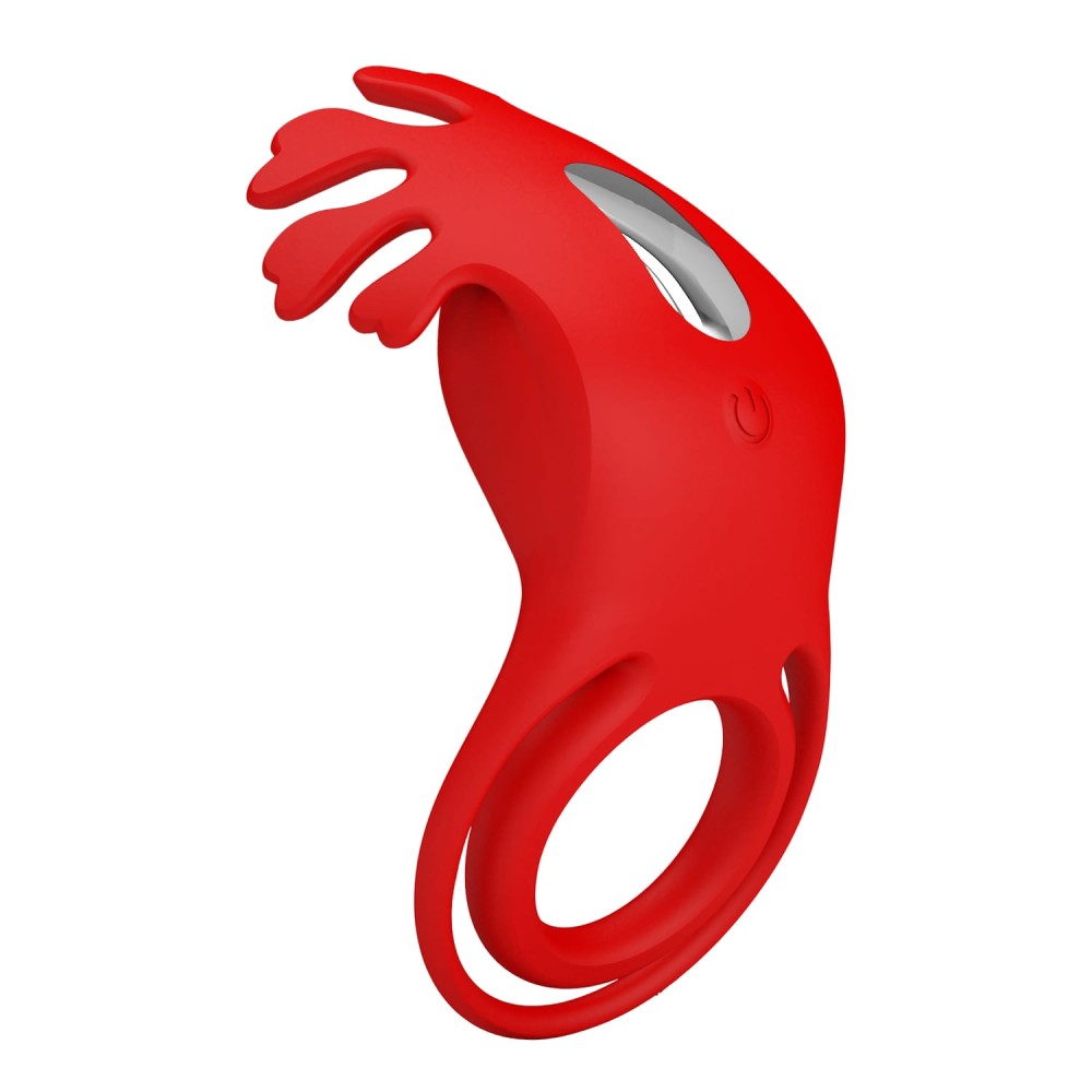 Vibrant Red Penis Ring by Pretty Love - Enhanced Pleasure & Stamina Support