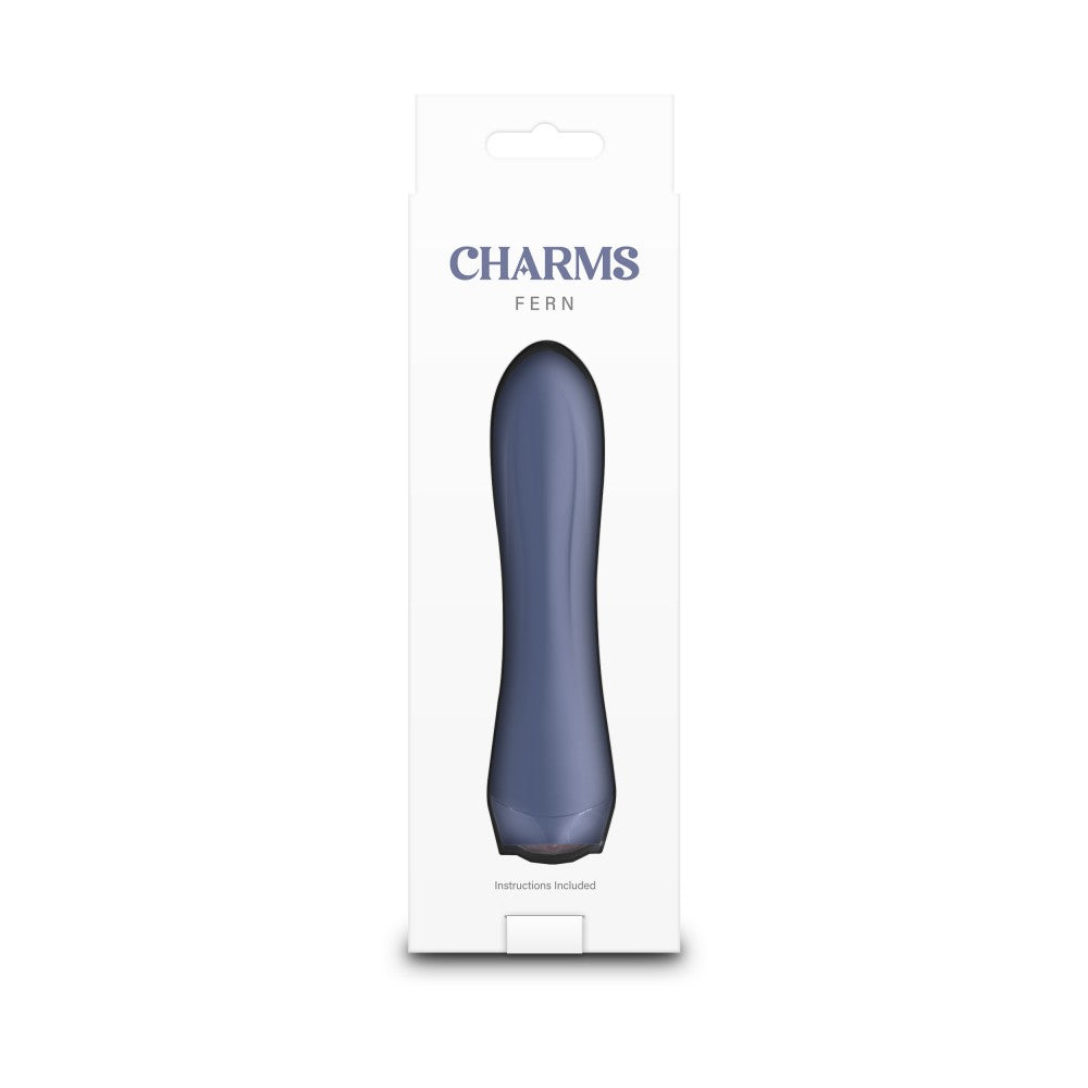 Fern Gray Mini Vibrator - Powerful Rechargeable Charm for Ultimate Pleasure