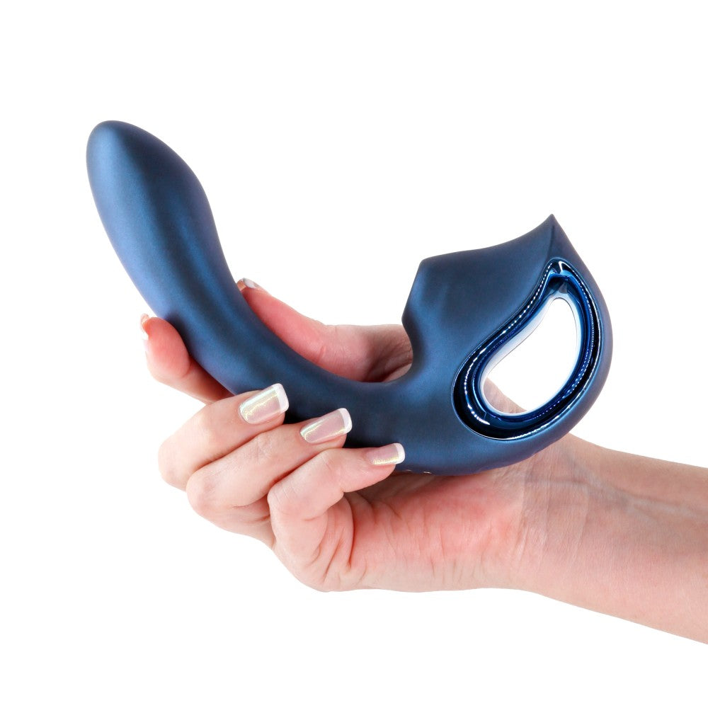 Seduction Kaia Metallic Blue Vibrator - Powerful, Multi-Speed Pleasure Device for Ultimate Satisfaction