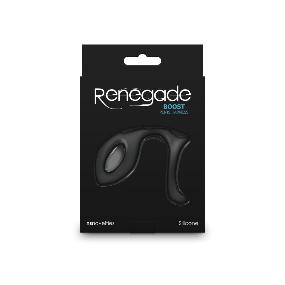 Renegade Boost - Black Penis Ring for Enhanced Pleasure | Premium Quality Ergonomic Design