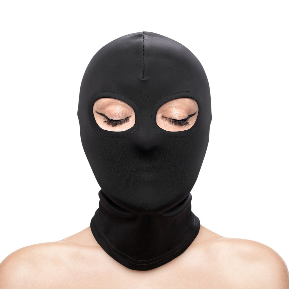 Fetish & Fashion Eyes Hood - Black BDSM Masquerade Mask - Stylish & Sultry