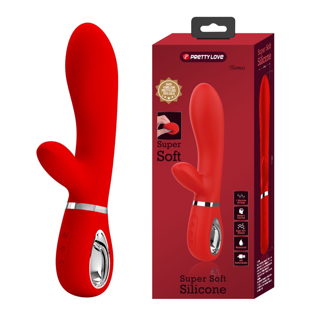 Powerful Pretty Love Thomas Red Vibrator for Women | Waterproof, Multi-Function, Rechargeable Adult Toy