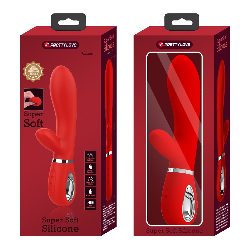 Powerful Pretty Love Thomas Red Vibrator for Women | Waterproof, Multi-Function, Rechargeable Adult Toy