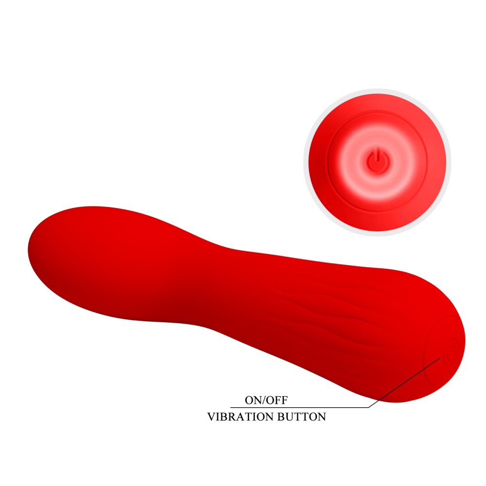 Powerful Pretty Love Faun Red Vibrator | Discreet Rechargeable G-Spot Wand