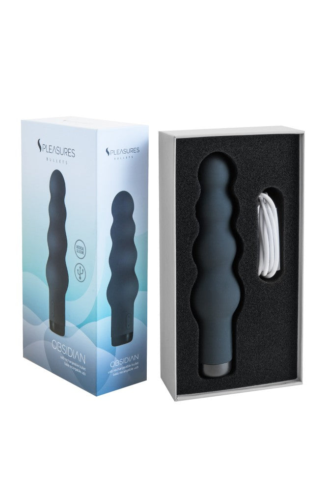 Sleek Obsidian Bullet Vibrator - Powerful Pleasure for Ultimate Satisfaction