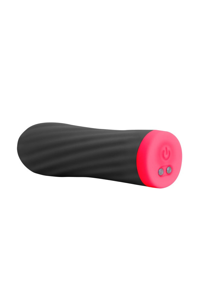 Powerful Mini Vibrator - S PLEASURES Bullet Twist & Shout - Black, Perfect for Discreet Pleasure