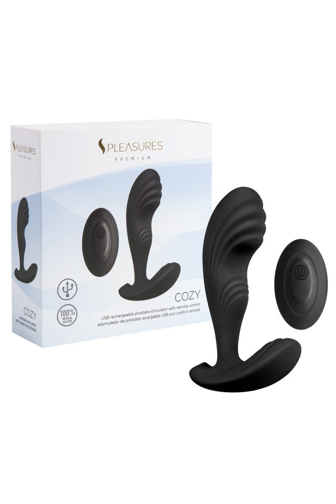 Cozy Black Prostate Massager - Ultimate Relaxation & Pleasure for Men