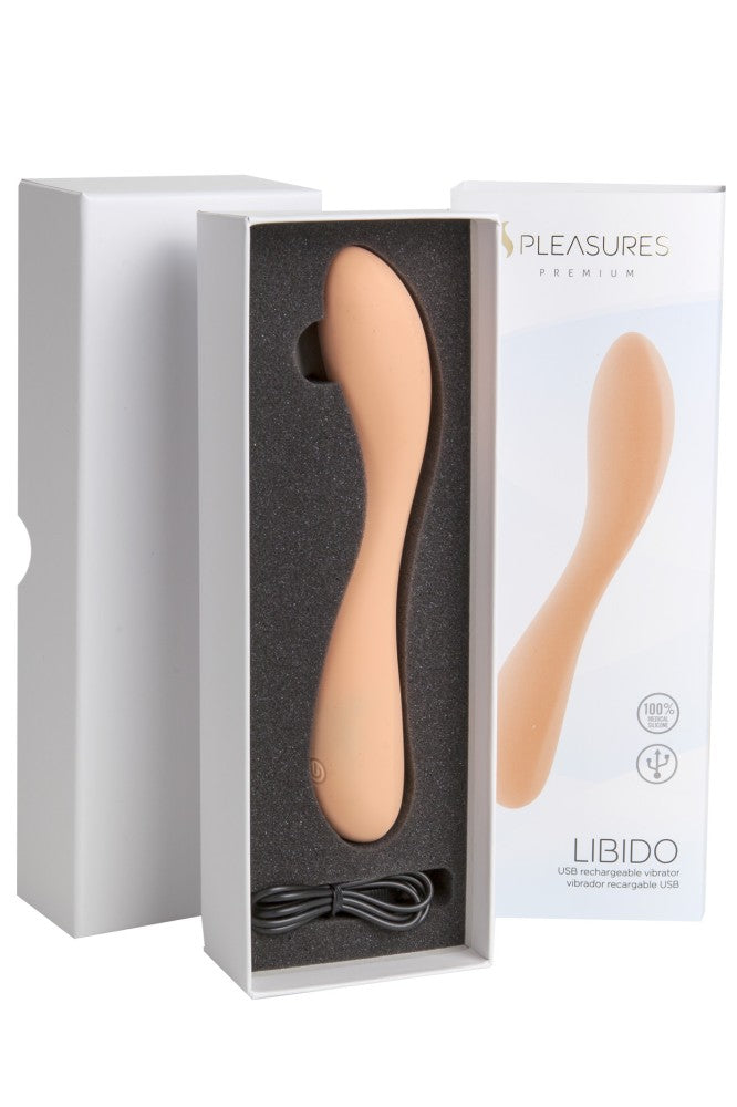 High-Intensity Libido Peach Vibrator - Discreet, Whisper-Quiet, Waterproof & Body-Safe
