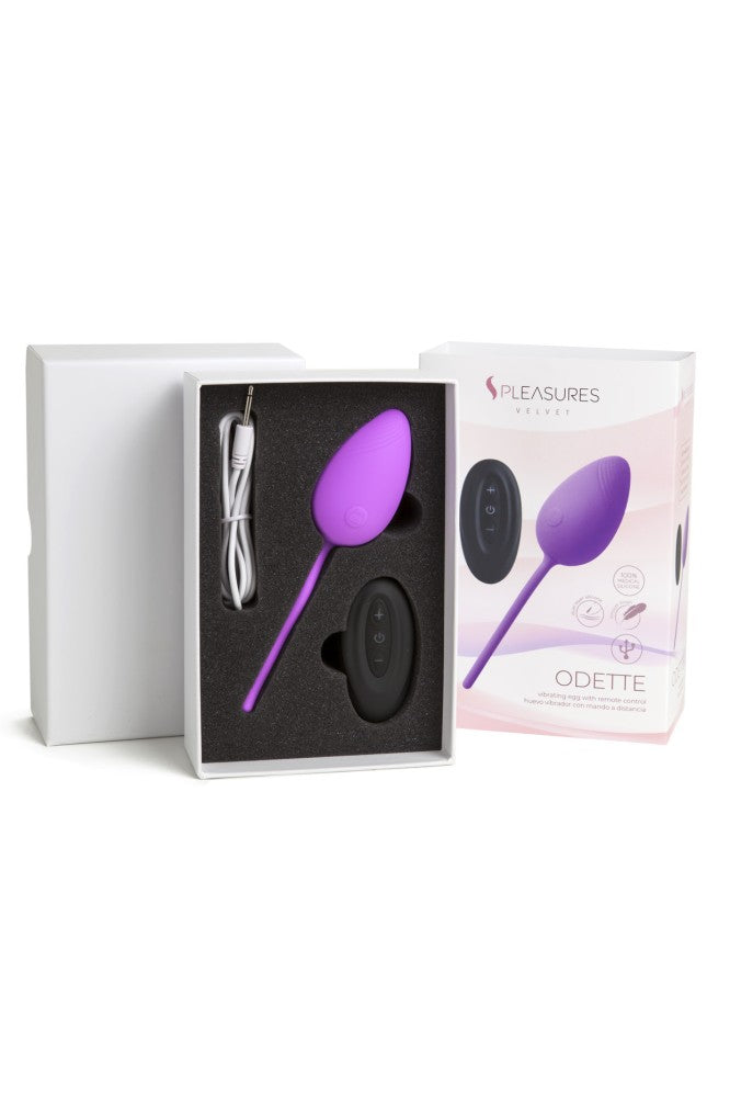 EGG VIBRATOR ODETTE - Candy Violet Vibrator pentru Chilo?i | Stimulare Intim? F?r? Mƒini, Vibratii Puternice, Discre?ionare