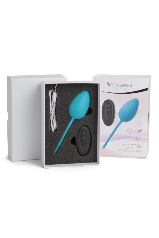 EGG VIBRATOR ODETTE - Turquoise Panty Vibrator for Intense Pleasure
