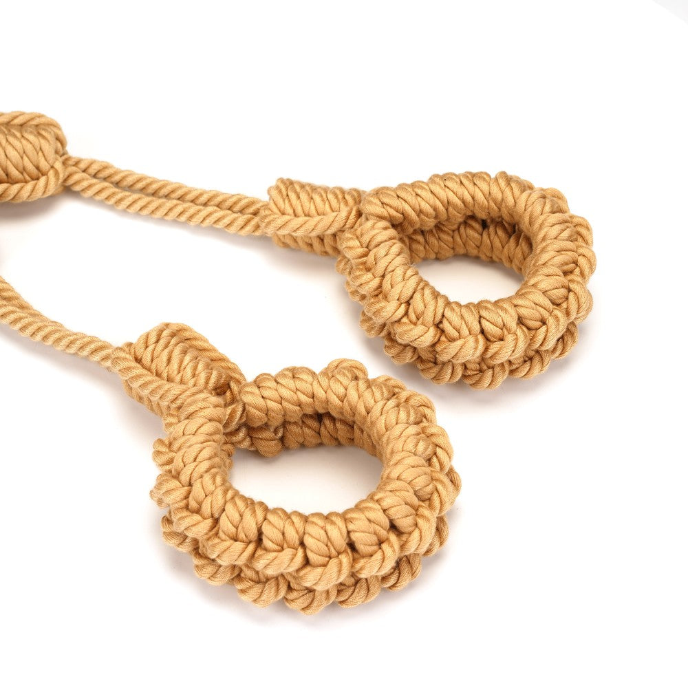 Bound You II Rope Collar to Wrist Cuffs Back Restraint Guler BDSM