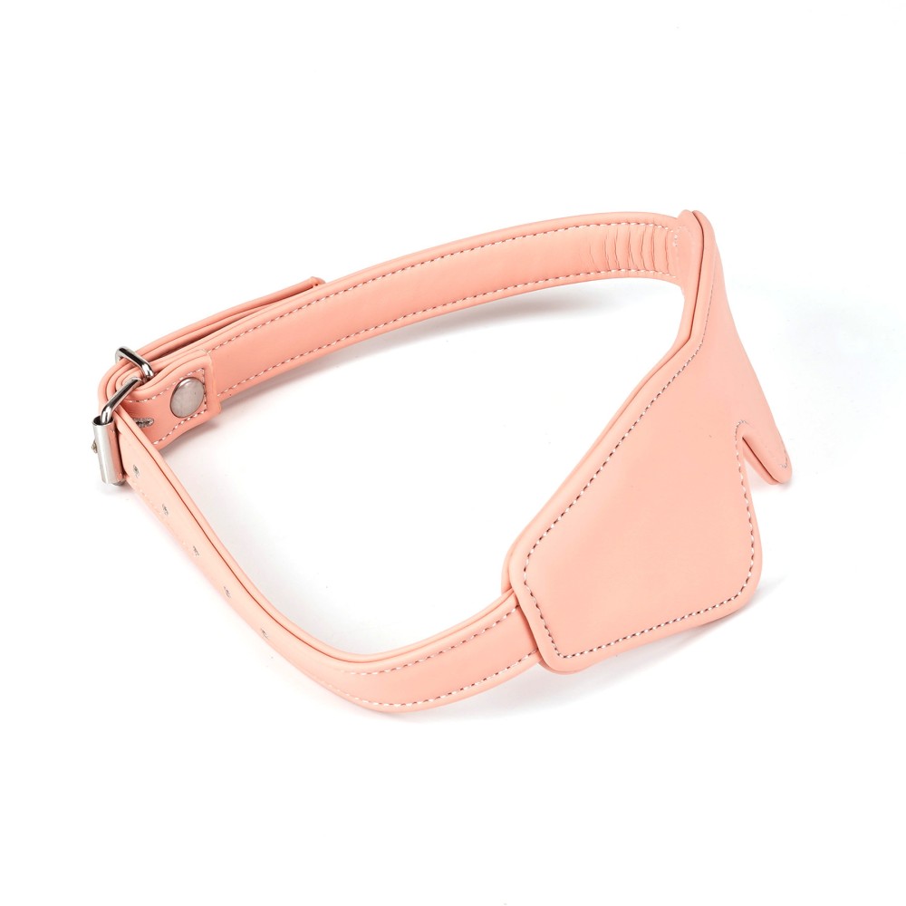 Pink Organosilicon Blindfold - Comfortable BDSM Eye Mask for Ultimate Sensory Play