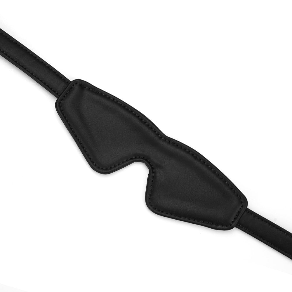 Black Organosilicon BDSM Blindfold - Comfortable Eye Mask for Sensory Play