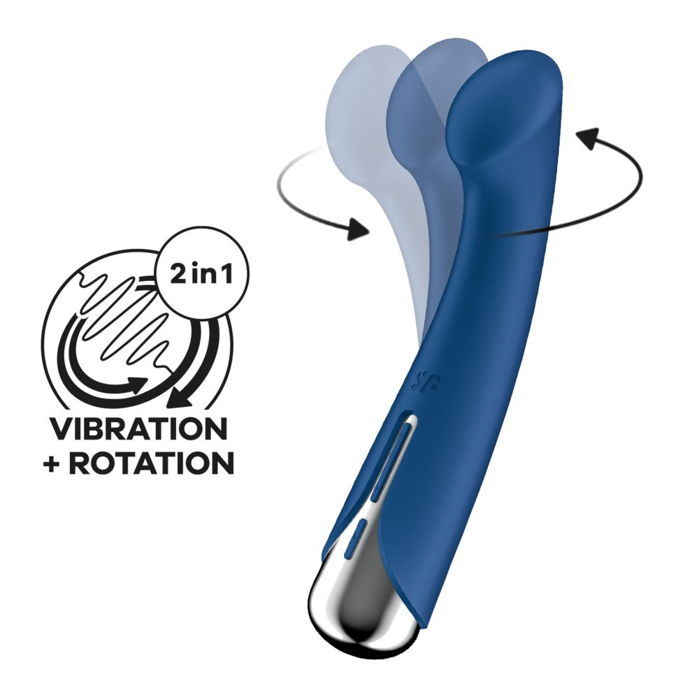 Spinning G-Spot Stimulator - Blue Clitoral Stimulation Pleasure Toy